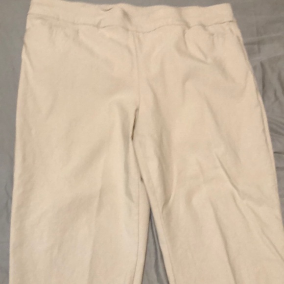 Chico's Pants - Chico's Cream Trousers with Elastic Waistband 2.5